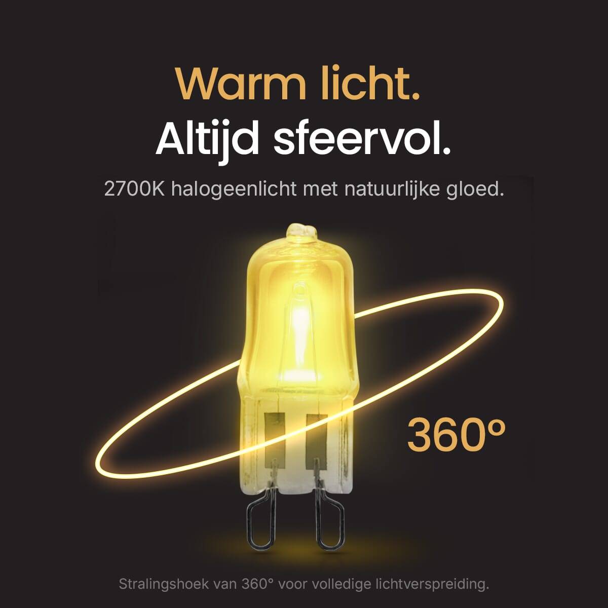 Modee Halogeen lamp G9 - 28W 2700K 350 LM 230V - Halogeen Lamp insteek - Warm Wit - 10 stuks-4
