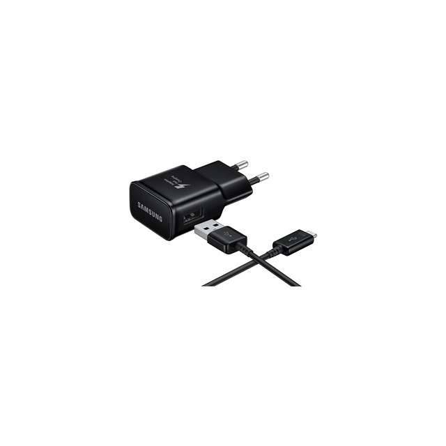 EP-TA20EBEUGWW Samsung Quick Travel Charger incl. Micro USB Cable 2.0A Black Bulk-0