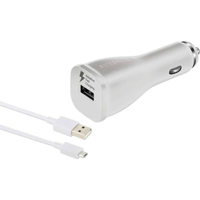 EP-LN915UWEGWW Samsung Adaptive Fast Charging Car Charger Micro-USB White Bulk-0