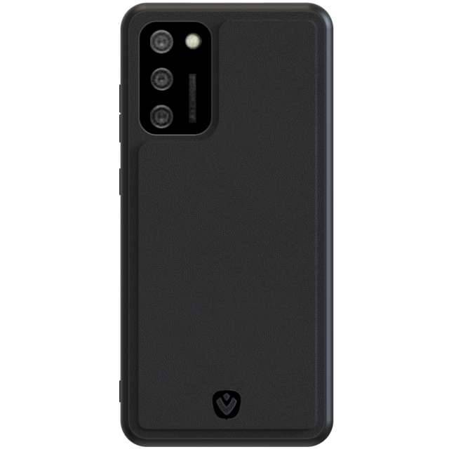 Valenta Leather Back Cover Snap Samsung Galaxy A02s Black-0