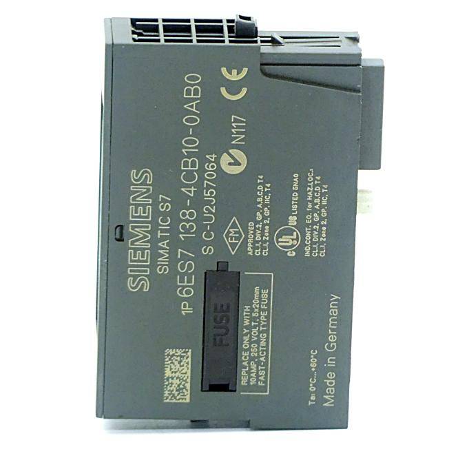 Siemens - 6ES7138-4CB10-0AB0 - SIEMENS 6ES7138-4CB10-0AB0-4