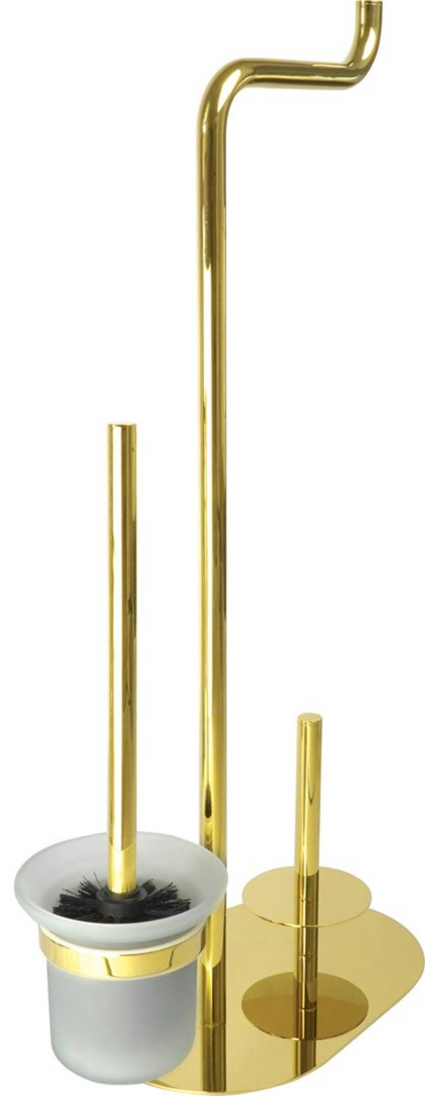 DEANTE Toiletpapierhouder met Borstel - Goud - ADIZ732 3-Function