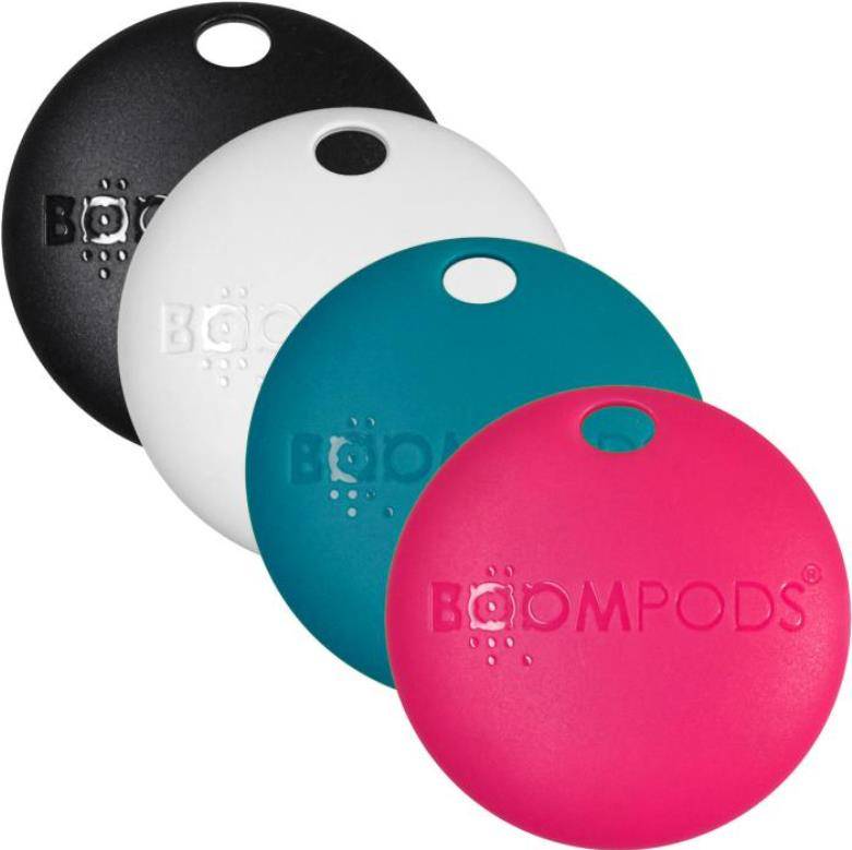 Boompods Boomtag - Artikelzoeker - Multi 4-Pack - Zwart, Blauw, Roze, Wit TAG4PK-0