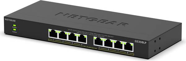 Netgear 300 Serie GS308LP Switch Onbeheerd 8 x 10/100/1000 PoE+ GS308LP-100EUS