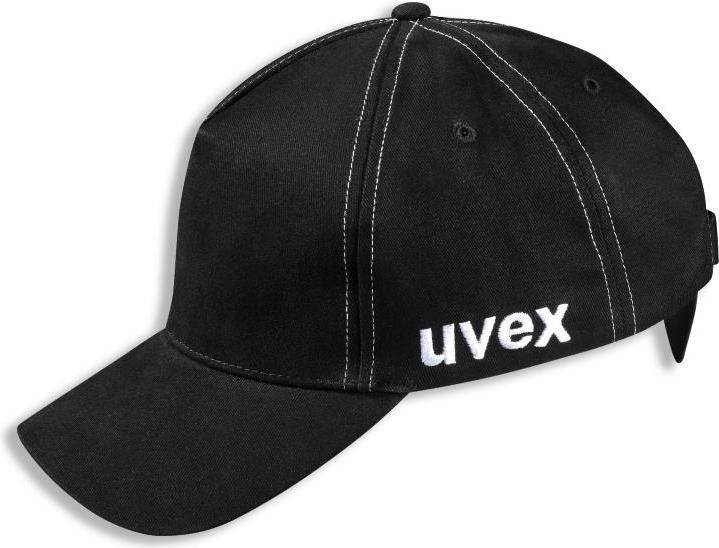 Uvex Bump Cap u-cap sport lange rand zwart, ABS, verstelbaar, 60-63 cm, 9794402-0