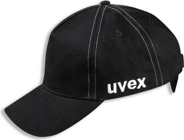 Uvex Bump Cap u-cap sport lange rand zwart, ABS, verstelbaar, 60-63 cm, 9794402