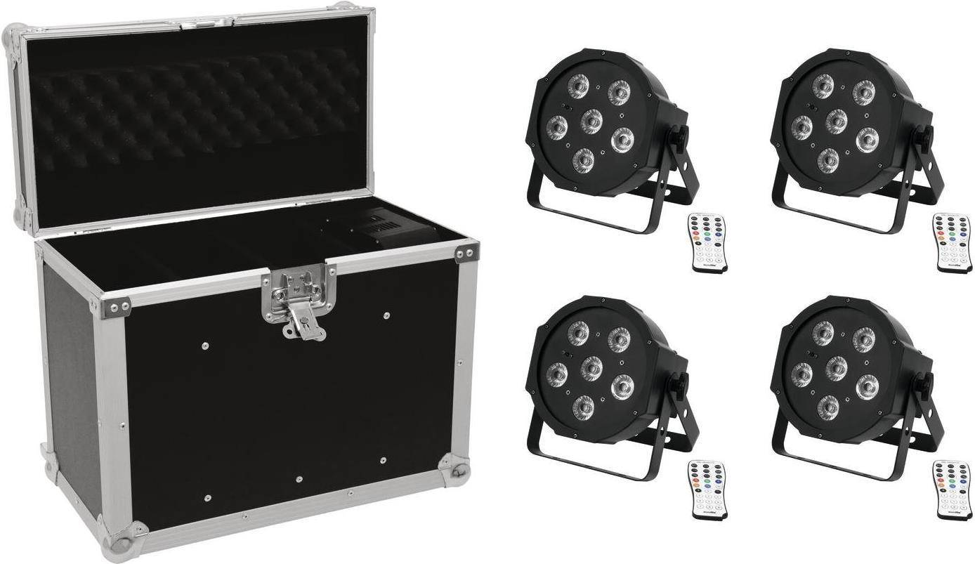 EUROLITE Set 4x LED SLS-603 + Case EC-SL4M Maat M-0