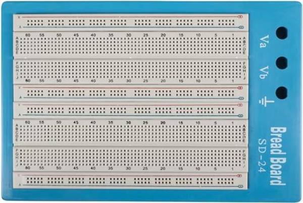 Velleman VTBB4 Aansluitpunt, RVS, Blauw/Wit