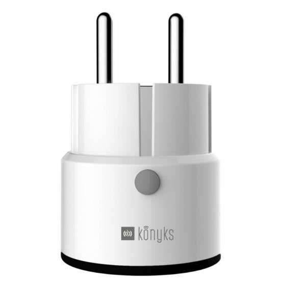 Mini smart socket - KONYKS - Priska Max Black FR - Wi-Fi+BT - 16A - Wit-0