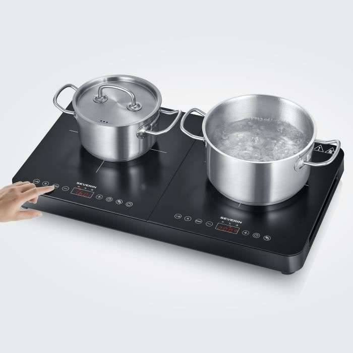 SEVERIN draagbare kookplaat - DK9194 - 2 branders - 10 vermogensniveaus - 3400W-1