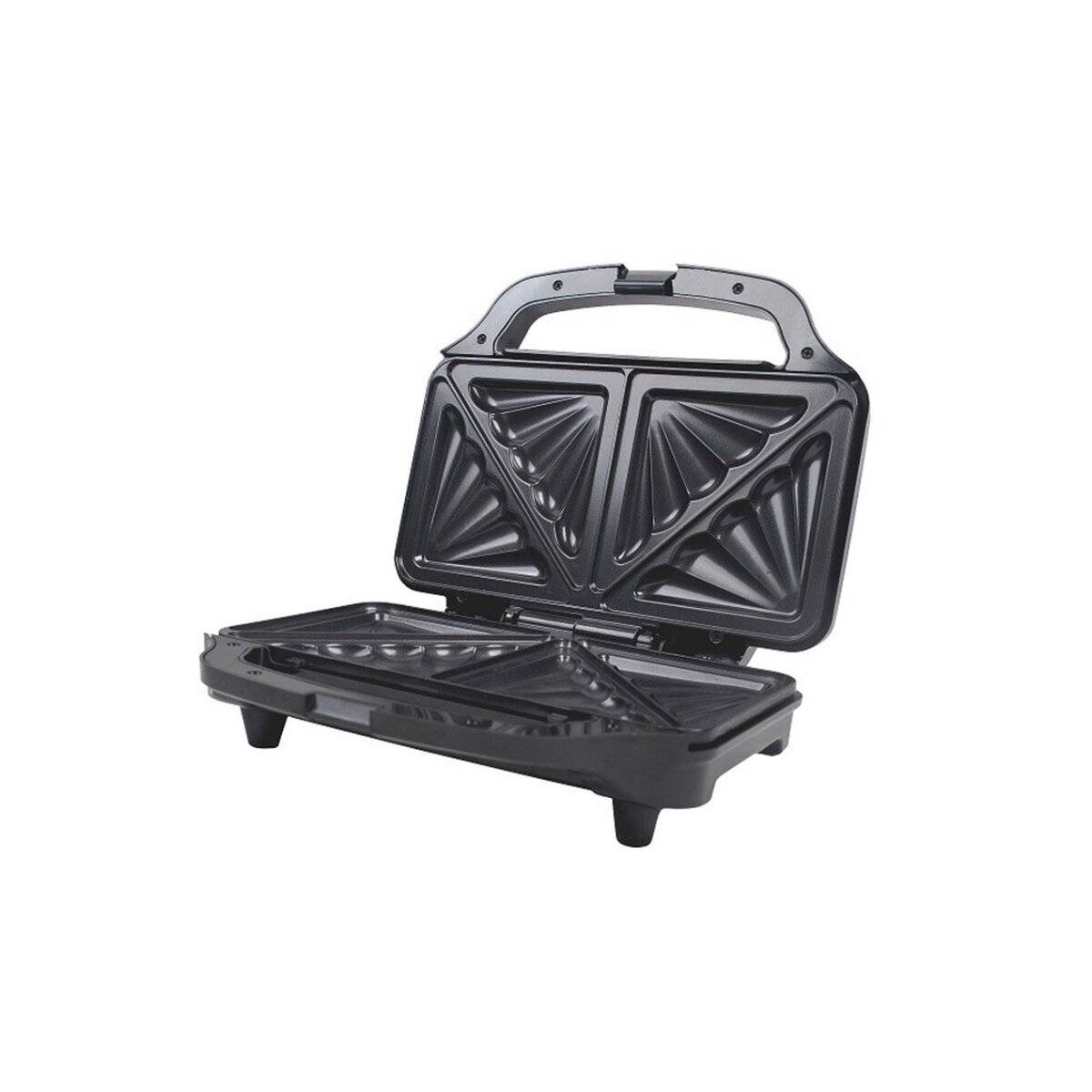 Michelino XXL Sandwich Maker - 900W, Antiaanbaklaag, Koelblijvende handgreep-0