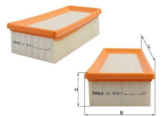 Mahle luftfilter air filter lx1919 1 40090269797304009026979730-0