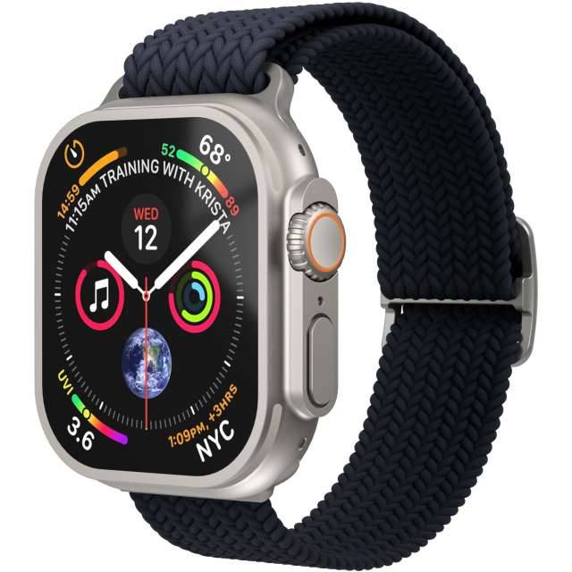 Vonmählen Woven Loop For Apple Watch 40 - 41 - 42mm One Size Silver/Navy-0
