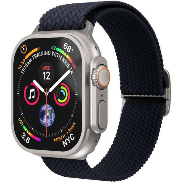 Vonmählen Woven Loop For Apple Watch 40 - 41 - 42mm One Size Silver/Navy
