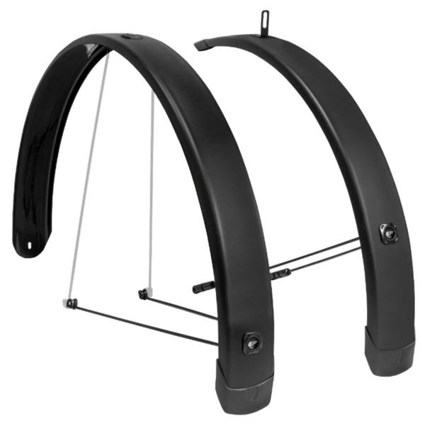 Spatbord set Eurofender Tempo Square 28 inch 65mm - zwart