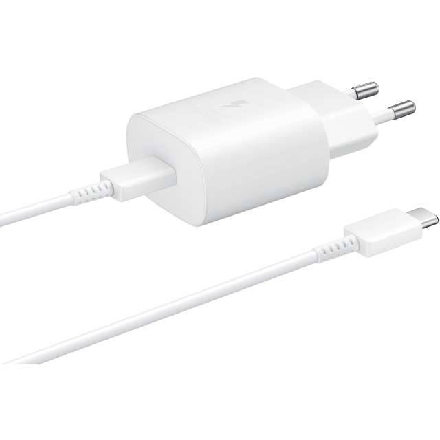 EP-TA800XWEGWW Samsung Super Fast PD Wall Charger USB-C incl. USB-C Cable 25W White Bulk-0