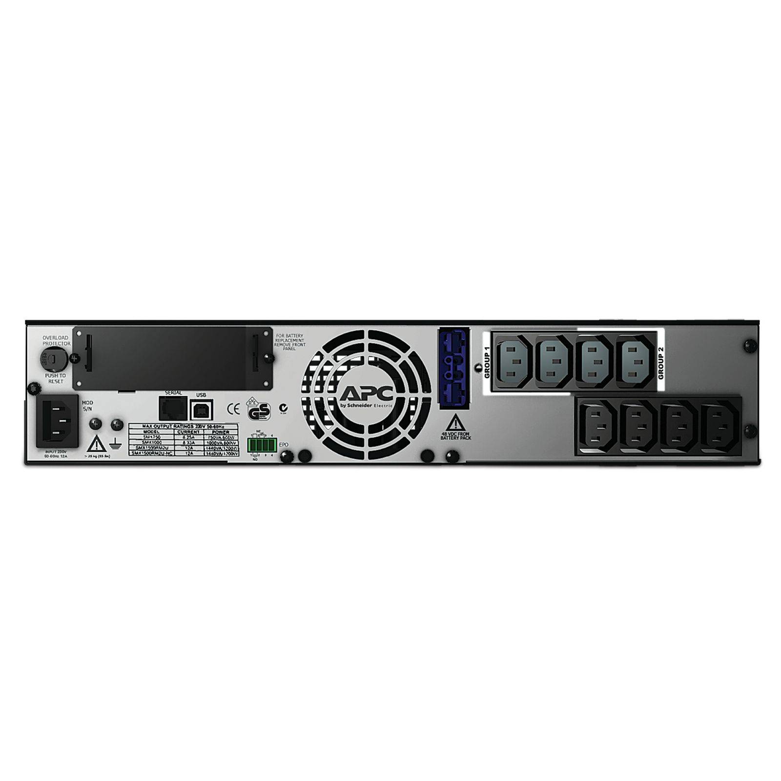 APC Smart-UPS X SMX1000I - 1000VA, 8x C13-uitgang, USB, uitbreidbare looptijd-2