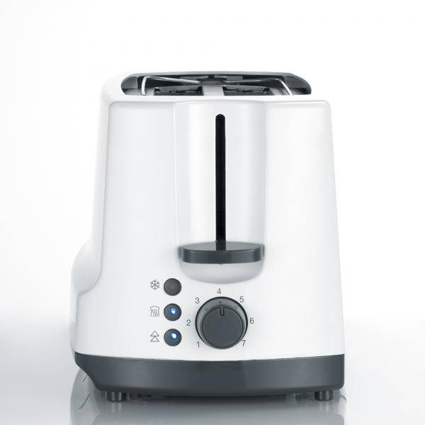 Severin - Dubbele Langspleettoaster met Broodjeswarmer - Wit, Grijs (2234-000)-2