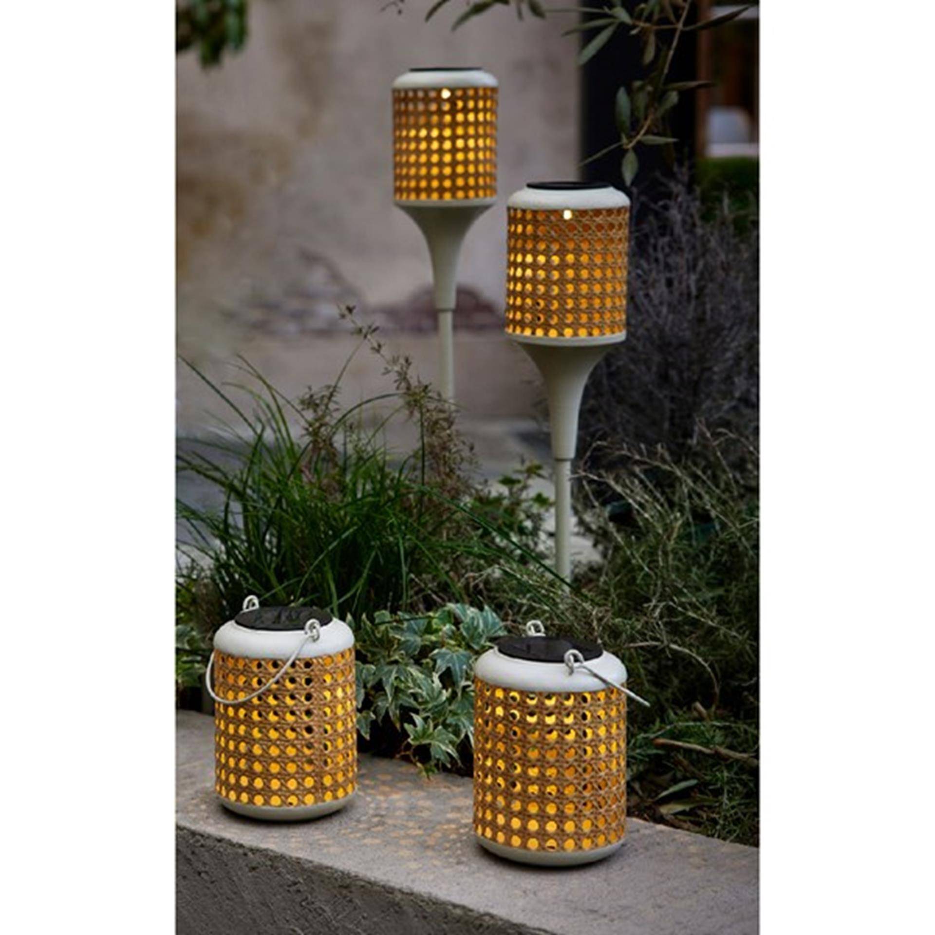 Lumineo led solar light ø10.5-h80cm metaal warmwit 87201945379238720194537923-1