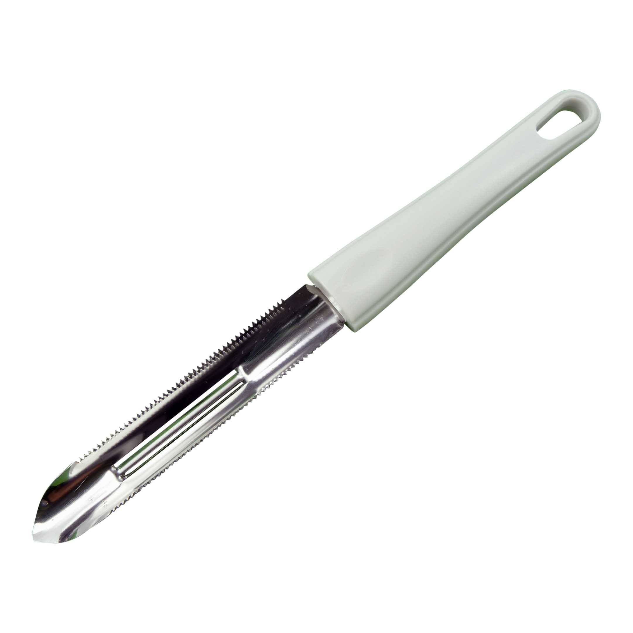 Aro houseware dunschiller rvs lang met wit kunststof heft 87164214026908716421402690-0