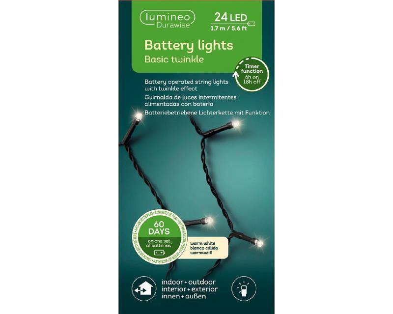 Lumineo durawise basic led lights 24l-170cm warmwit 87174275456578717427545657-0