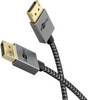 Goobay Plus DisplayPort kabel | Slimline | DP2.1 (10K 60Hz) | UHBR10 (40Gbit/s) | 1 meter