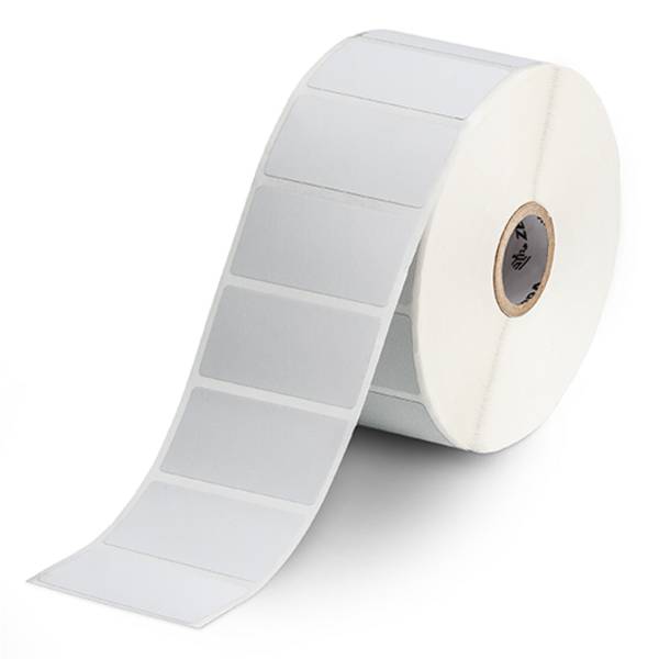 Zebra Z-Ultimate 3000T, labelrol, synthetisch, 51x25mm, zilver, 127mm, 25.4mm