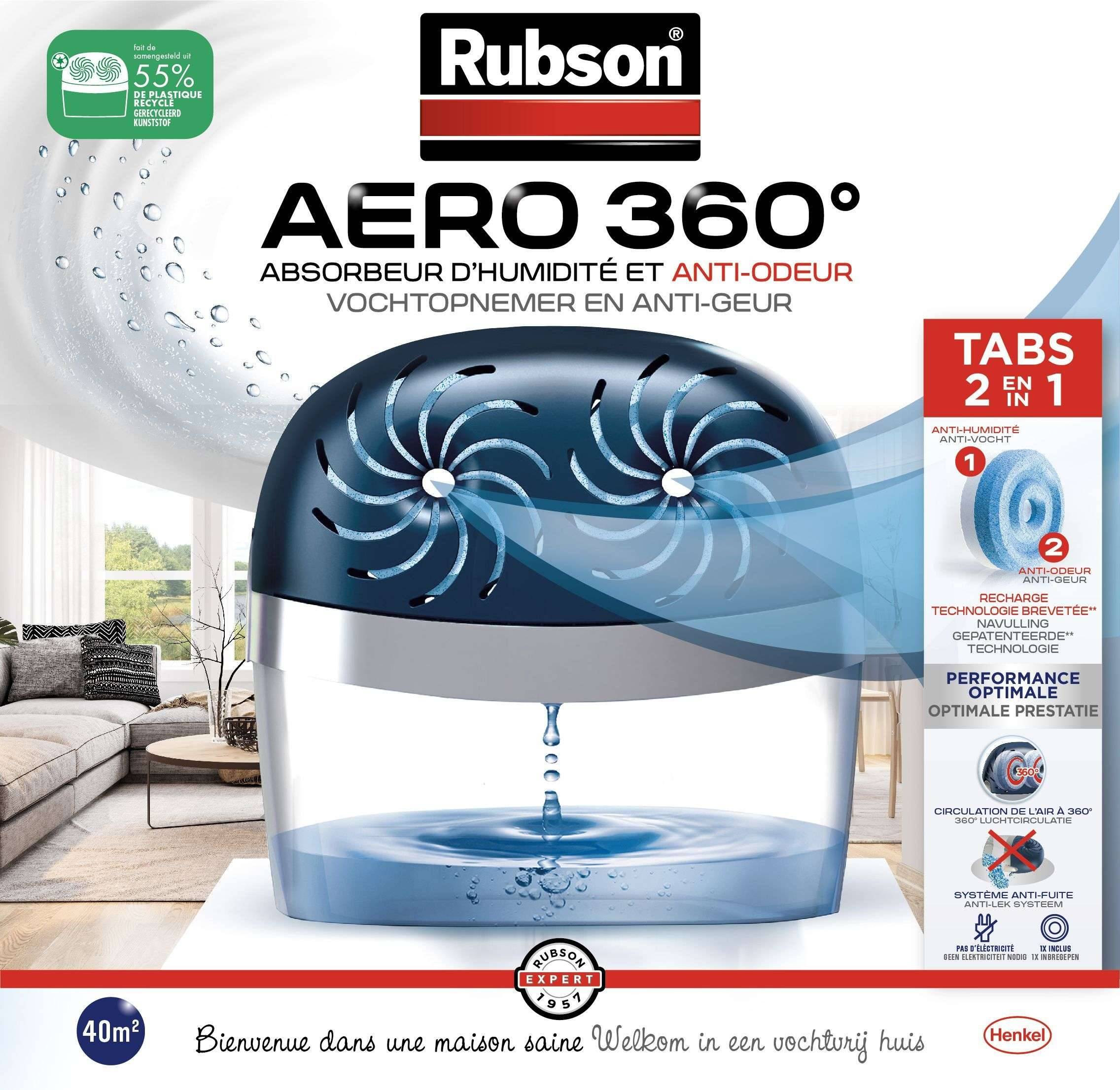AERO vochtabsorber 360 ° 40m² - RUBSON-0