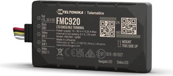 Teltonika FMC920 - GPS/GLONASS/GALILEO/BeiDou/QZSS Volgapparaat - 128 MB (FMC9202M5M01)