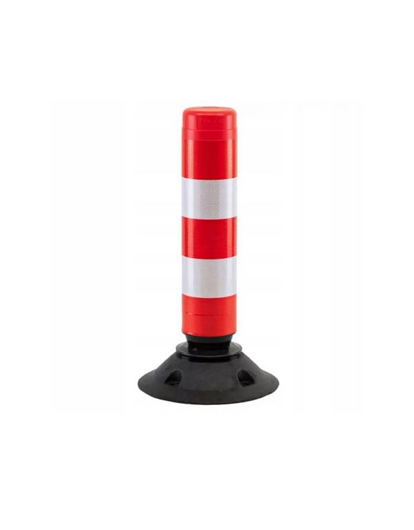 FlexPin afzetpaal 45 cm - Rood/wit, flexibel en reflecterend