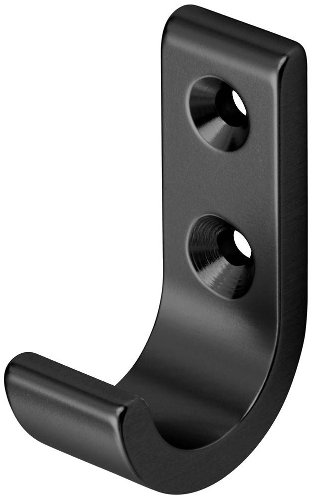Ivana Handdoekhaak Zwart 13X36mm (Bxh)-0