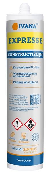 Constructielijm Ivana Expresse Bruin D4 310Ml-0