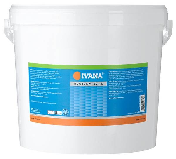Houtlijm  Ivana Watervast D4 1K         Emmer 10Kg