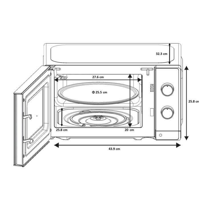 OCEANIC OCEAMO20W12 Magnetron - 20 L - Wit-4