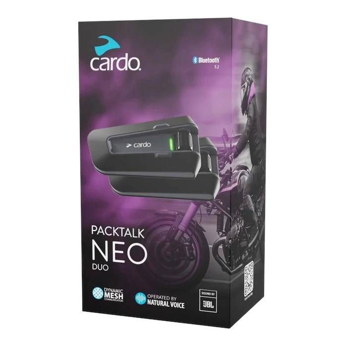 Cardo Packtalk Neo Duo motorfietsintercom, 2 kanalen, 1600 meter, zwart-5