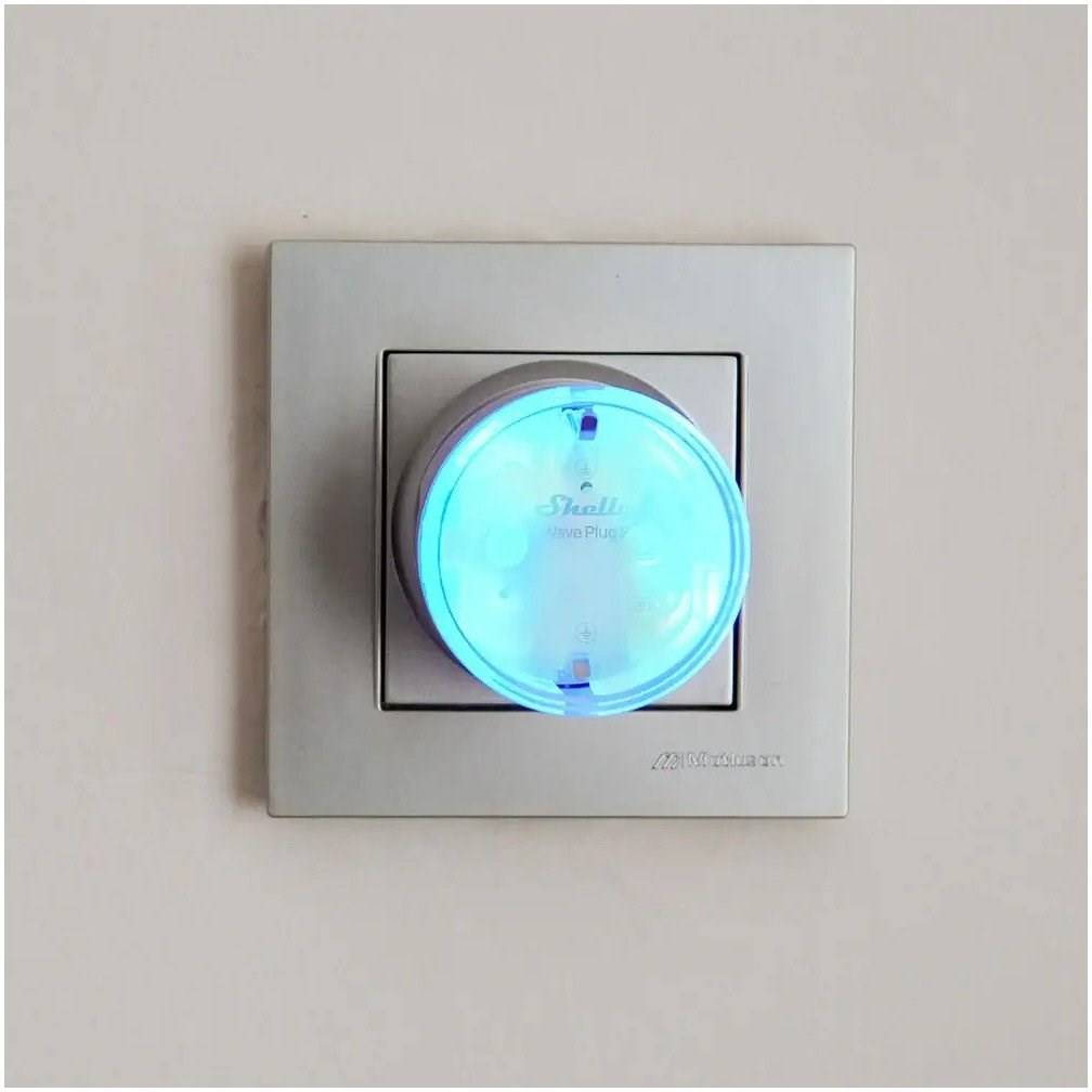 Shelly Wave Plug S - Z-Wave 800 slim stopcontact zwart-1