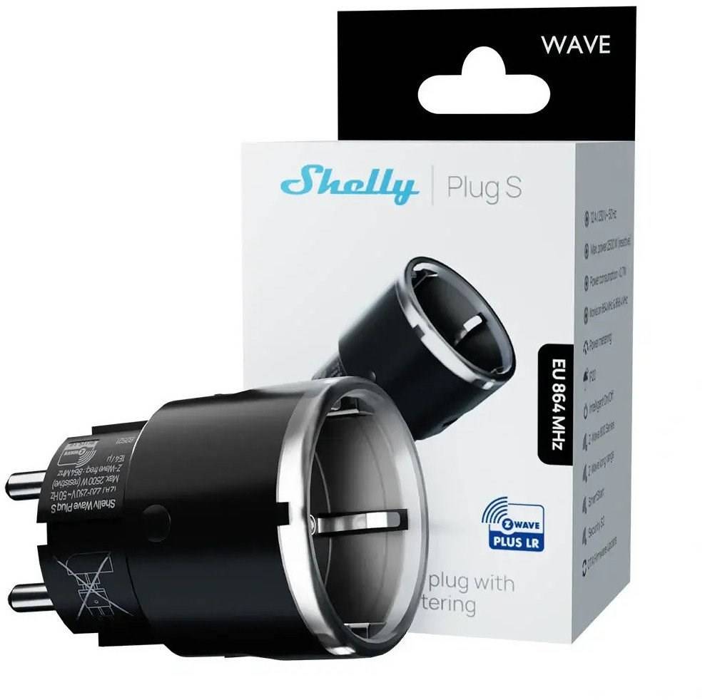Shelly Wave Plug S - Z-Wave 800 slim stopcontact zwart-3