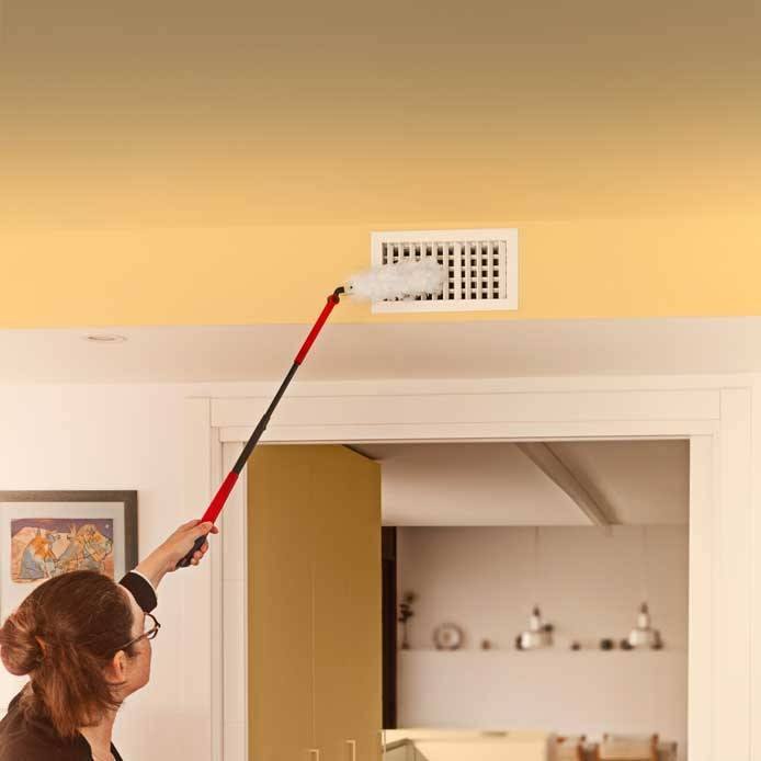 Vileda stoffer en blik met lange steel + 1 Flex&Catch navulling-3