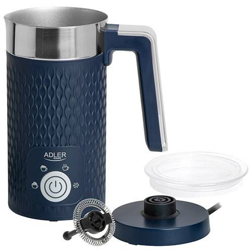 ADLER AD 4494d melkopschuimer/verwarmer, automatisch, marineblauw-1
