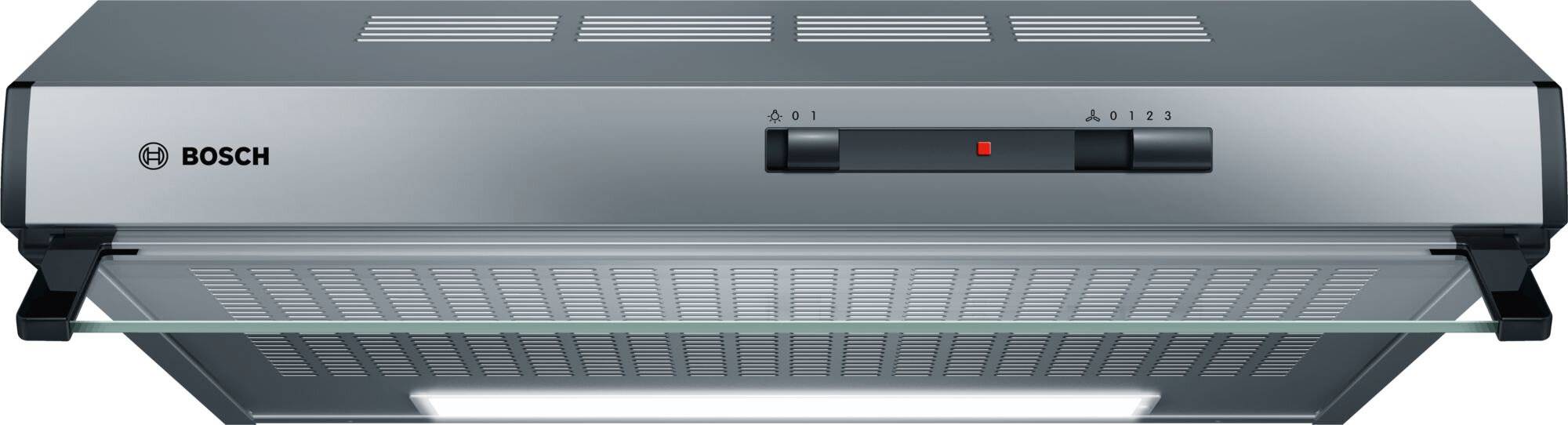 Bosch Serie 2 DUL62FA51 afzuigkap, wandmontage, roestvrij staal, 250 m³/h D-5