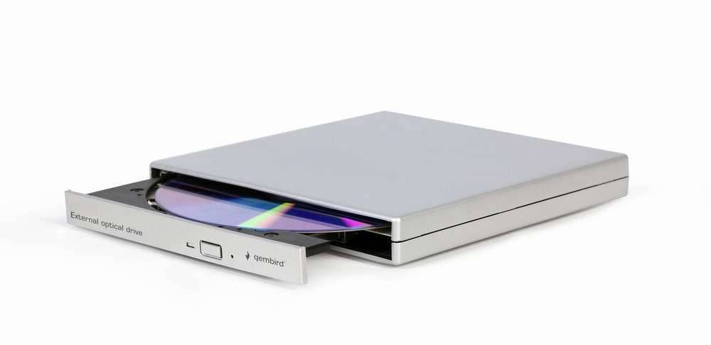 Gembird DVD-USB-021-SV Externe USB DVD-drive, zilver-0