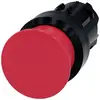 Siemens 3SU10001AD200AA0 3SU1000-1AD20-0AA0 Paddenstoelknop Kunststof frontring Knop Zwart, Rood 1 stuk(s)
