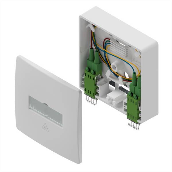 d.center GFTA424P Doos voor glasvezelkabels Wit 1 stuk(s)