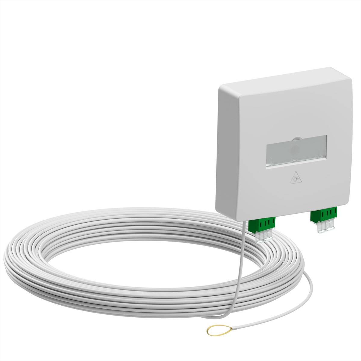 d.center Gf-TA 42, kant-en-klaar, 2x LCD/APC-connector, 2x LC/APC-duplexkabel, 20 m-0