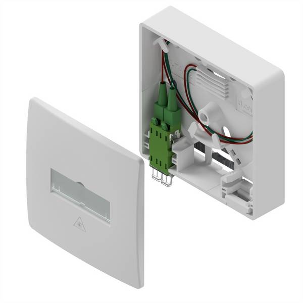 d.center GFTA422P Doos voor glasvezelkabels Wit 1 stuk(s)