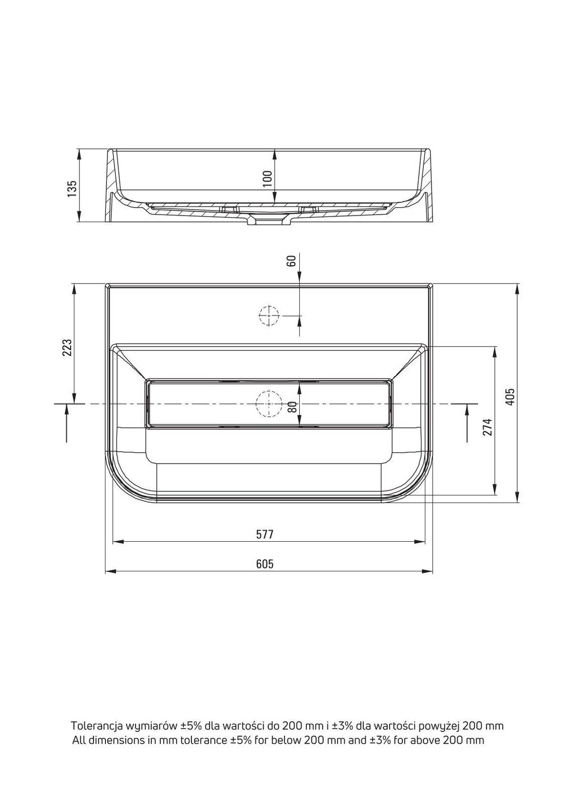 Deante Granieten Spoelbak 405 x 605 mm Alabaster met Kraangat-2