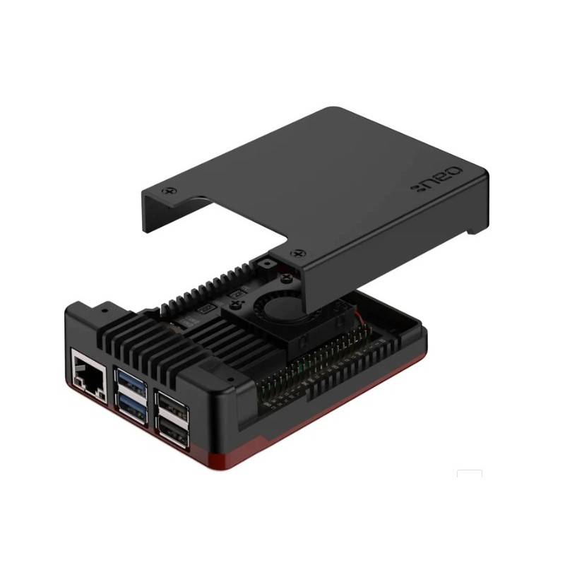 Argon NEO 5 case voor de Raspberry Pi 5 - Zwart-rood-0
