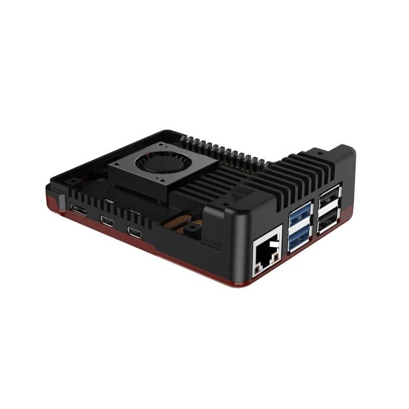 Argon NEO 5 case voor de Raspberry Pi 5 - Zwart-rood-3