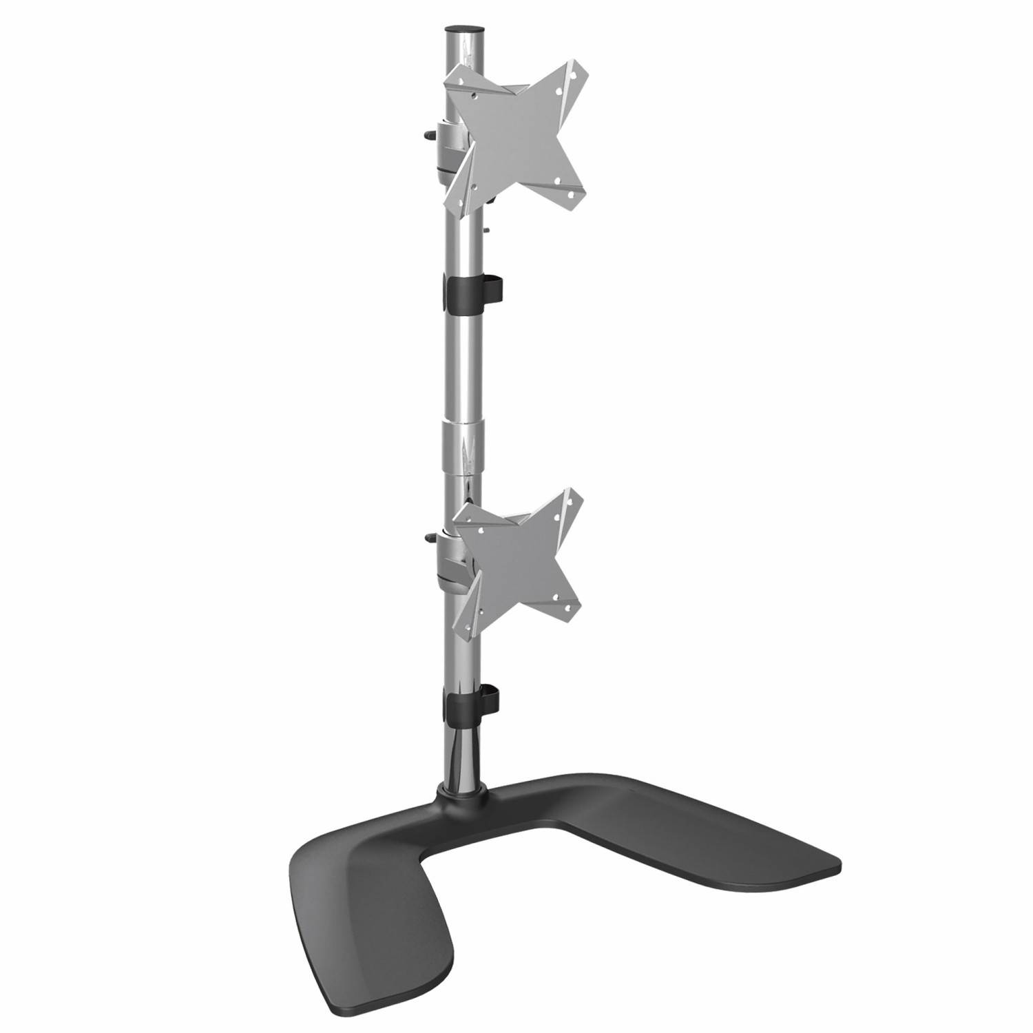 StarTech.com Verticale Dual Monitor Stand, Vrijstaande Universele Standaard voor twee VESA Schermen to 27" (8kg), Verste-3