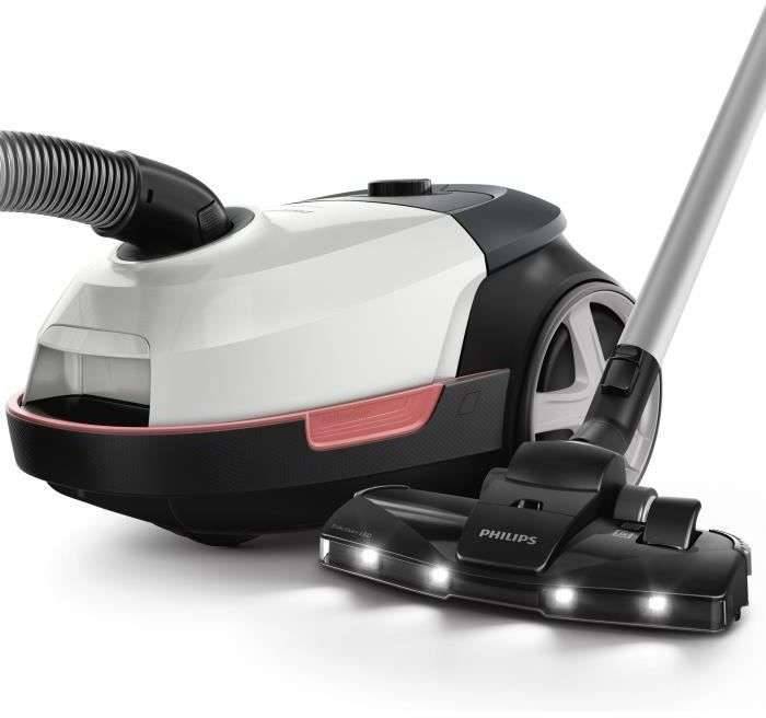 Cilinderstofzuiger met zak - PHILIPS XD6122/12 - 900 W - 4 L - Polarwit-1